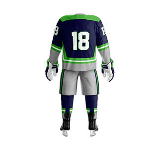 Uniforme Profesional de Hockey sobre Hielo, Conjunto de Jersey Totalmente Personalizable para Equipos Juveniles y Adultos - Product Image 5