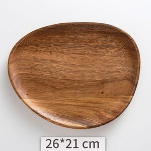 Bandeja decorativa de madera con tema elegante, plato de fruta seca para aperitivos de madera Simple natural pulido para el hogar, mesa, tuerca, aperitivo, buen precio - Product Image 4