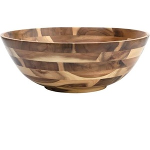 Bol à fruits en bois rond pour la cuisine, les hôtels et les restaurants, produit de vaisselle, mini-bol pour servir des collations, des salades ou des fruits - Product Image 6