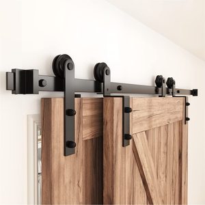 Portes coulissantes de <span class=keywords><strong>grange</strong></span> modernes WANJIA 36x80, grandes portes principales en bois, designs de portes de <span class=keywords><strong>grange</strong></span> intérieures résidentielles - Product Image 6