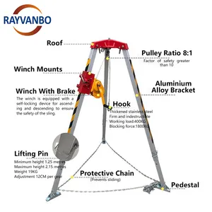 Factory Direct Sale Rescue Tripod Industrial Lifting Safety Tripod Rescue