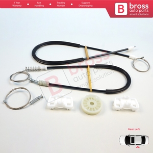 Juego de Reparación de Elevalunas Eléctrico BWR538, Puerta Trasera Izquierda para Sharan MK1 7M, Alhambra 7M 7V 1995-2010, Galaxy MK1 1995-2006, 7M083946 - Product Image 3