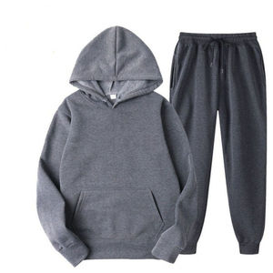 Survêtement chaud d'hiver de haute qualité, marque privée, motif confortable, haut et bas unis, nouvel arrivage 100% coton - Product Image 2