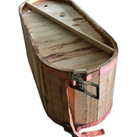 Bañera de madera barata independiente, bañera de madera con logotipo personalizado, bañeras de madera, bañera de hidromasaje portátil, superventas, hecha en Vietnam