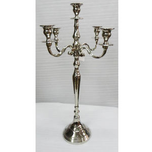 โมเดิร์นพรีเมี่ยมที่มีคุณภาพที่ขายดีที่สุดอลูมิเนียมยืนเทียนขาตั้งเทียนสไตล์วินเทจหรูหราหล่ออลูมิเนียม - Product Image 4