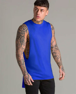 Custom Bodybuilding Muscle Workout Gym Athletic Stringer <b>Men's</b> Breathable Cotton Tank Tops - Product Image 5