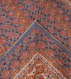 Colcha de Algodón con Diseño Jaipuri Hecha a Mano de Alta Calidad, Colcha con Diseño Étnico Estampado a Mano para Decoración del Hogar - Product Image 6