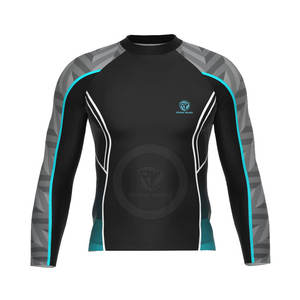 Spandex Sublimado MMA Rash Guard Impreso digital BJJ Rush Guard Traje de baño de manga larga Rash Guard - Product Image 1