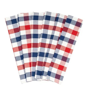 Serviettes de cuisine en coton 100% antimicrobiennes, écologiques, absorbantes, à carreaux Buffalo, pour le nettoyage du verre - Haute qualité - Product Image 5