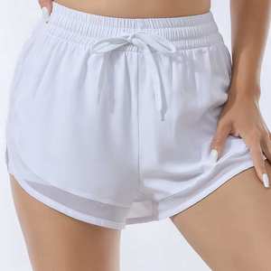 Shorts Deportivos de Secado Rápido para Mujer al por Mayor, Shorts de Entrenamiento Activos con Cintura Elástica de Doble Capa y Bolsillos, Shorts de Yoga - Product Image 2