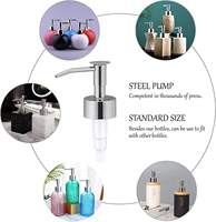 Ensemble de distributeurs de savon liquide en plastique PET ambré personnalisables et rechargeables, 32 oz, flacon vide avec pompe pulvérisatrice, impression sérigraphiée