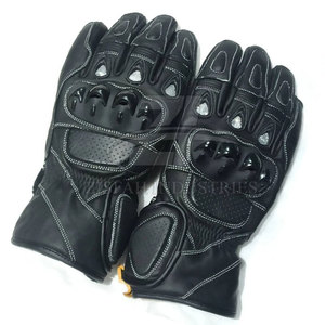 Guantes de moto hechos de cuero de alta calidad Guantes de moto de seguridad para carreras con pantalla táctil - Product Image 2