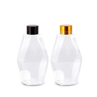 Emballage cosmétique personnalisé, flacon en plastique PET de 280 ml, flacon pompe en forme de diamant, vaporisateur, lotion, huile essentielle, crème pour le corps, impression à l'écran