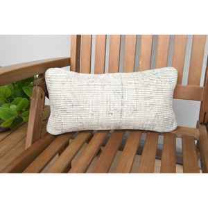 Almohada de lana Kilim Beige de 8x16 pulgadas, tiro Floral esponjoso rústico de lujo para sofá tejido, ropa de cama de 18x18 pulgadas, función Vintage portátil - Product Image 1