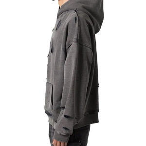 Sweats à capuche personnalisés pour hommes et femmes, polaire, pull-over, hiver, chaud, streetwear, style décontracté, manches longues, broderie de haute qualité, impression - Product Image 4