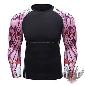 Chemise à manches longues respirante unisexe haute qualité Compression MMA Rash Guard personnalisable pour hommes - Product Image 6