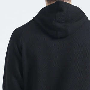 Sweat à capuche personnalisé lourd 100% coton polaire pour hommes Streetwear couleur unie fermeture éclair hiver à capuche - Product Image 5