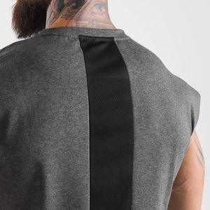 ขายส่งผู้ผลิตการออกแบบใหม่ผ้าฝ้าย2022สบายแขนกุดผู้ชายถัง Tops - Product Image 4