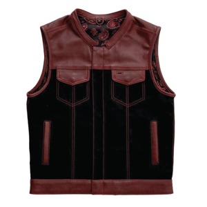 Nouveau gilet de moto en cuir professionnel pour hommes, veste de motard, gilets et gilets pour hommes - Product Image 5