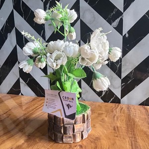 Premium Quality Handmade <b>Wooden</b> Flower Pot <b>Square</b> Decorative <b>Planters</b> for Home Restaurant Use Glossy Matt for Diwali Birthday - Product Image 1