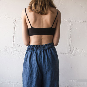 Vente chaude femmes Boho ample pantalon en lin large et pantalon vêtements de cérémonie utiliser des pantalons d'été pour femmes - Product Image 5
