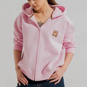 Sudaderas con Capucha Casuales Rosas para Mujer, con Logotipo Personalizado, Diseño Vintage Estampado, Ropa Urbana con Capucha para Otoño - Product Image 1