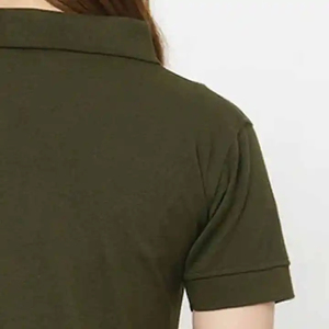 เสื้อโปโลผู้หญิงแบบแห้งเร็วสำหรับกอล์ฟ  ผ้าไหมถักโพลีเอสเตอร์  ออกแบบโลโก้  ตกแต่งลายพิมพ์  เสื้อโปโล - Product Image 4