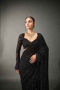 Nouvelle tendance Bollywood : magnifique robe en georgette avec des paillettes, design tendance, sortie en salle - Product Image 3