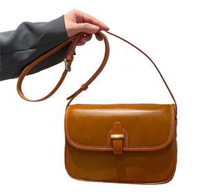 Sacs à bandoulière pour femmes 2024 Créateurs de mode Tendance Sac à bandoulière en cuir Sacs à main avec large ceinture - Product Image 5