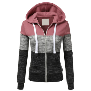 Sweat à capuche zippé en polaire respirant et à séchage rapide pour femme, de bonne qualité, prix abordable, vêtement d'hiver décontracté, fabrication OEM sur mesure - Product Image 1