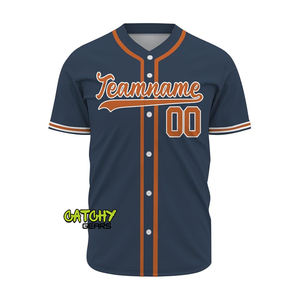 Conjunto de Jersey de béisbol personalizable patrón de sublimación y diseño de logotipo uniforme de malla ropa deportiva jersey de béisbol liso - Product Image 1
