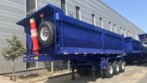 Semirremolque de descarga final de alta calidad Semirremolque de agricultura Remolque de descarga basculante en stock para equipo de tractor - Product Image 3