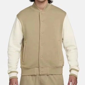 Wholesale Blank Bulk Plain Unisex Black <b>Men</b> Women College Versity <b>Jacket</b> Fleece Baseball Letterman Varsity <b>Jackets</b> - Product Image 1