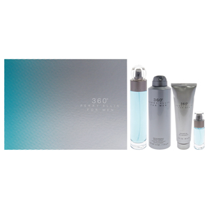 Perry Ellis 360 da uomo Set regalo da 4 pezzi 3.4oz Spray da 6 once deodorante Spray per il corpo 3.0oz Gel doccia da 0.25oz Spray - Product Image 1