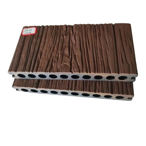 Ubin Decking kontemporer, karet Decking halus elastis untuk lantai luar ruangan taman Anti-Slip HDPE 316dek kayu jati plastik - Product Image 2