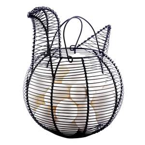 Metal <b>Egg</b> <b>Basket</b> for Kitchen <b>Egg</b> Collecting <b>Basket</b> Storage <b>Basket</b> for Home and Kitchen Black - Product Image 1