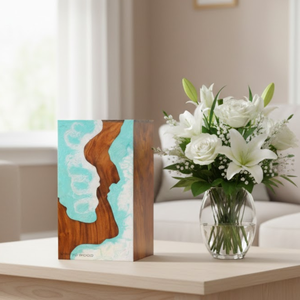 Urne funéraire en bois en gros pour les cendres humaines |   Urne funéraire haut de gamme pour adultes |   Souvenir pour enterré ou à poser à la maison - Product Image 6