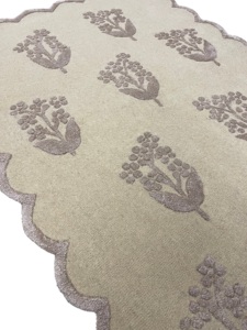 Tapis contemporain en laine tufté à la main pour chambre d'enfant et chambre à coucher Motif abstrait Boucle Pile Technique Support en latex - Product Image 3