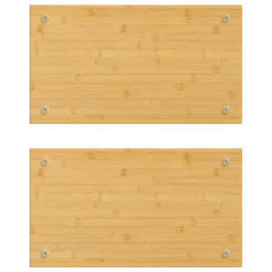 Ensemble de 2 planches à découper en bambou Ustensiles durables pour la cuisine - Product Image 1