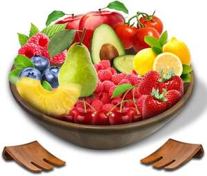 Bol mélangeur écologique en bois poli de haute qualité de vente chaude pour l'hôtel et le restaurant - Product Image 1