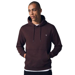 Unisex OEM Plain Oversized Pullover Hoodie con manga larga Cómodas sudaderas con capucha en color marrón para hombres - Product Image 1
