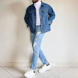 Vestes en jean pour hommes de qualité supérieure fabriquées au Pakistan, design et couleur personnalisés, service de vente en gros OEM, veste d'hiver pour hommes - Product Image 2