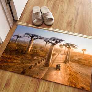 Alfombras con diseño de árboles de Baobab, alfombra con diseño de árbol, alfombra con paisaje de Madagascar, alfombra estampada, alfombra suave no tejida - Product Image 5