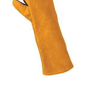 ถุงมือเชื่อม ทนความร้อน ถุงมือนิรภัยแบบกำหนดเอง ไม่แข็ง ถุงมือกันน้ำ กันลื่น ทนทาน ถุงมือทำงานเชื่อม Tig Mig ทำจากหนังวัว - Product Image 4