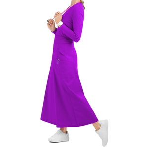Nouvelle Arrivée Jupes Blouses Médicales Sur Mesure OEM pour Femmes en Coton de Haute Qualité Respirant Coupe Droite Décontractée Personnalisable - Product Image 5