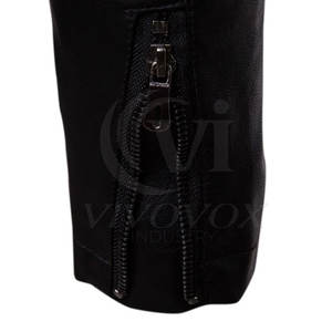 Veste en cuir de vache pour homme, style streetwear, col montant, prix de gros pour usage extérieur, taille adulte - Product Image 6