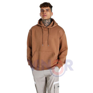 Sweat-shirt d'hiver unisexe surdimensionné, streetwear hip-hop, sweat à capuche avec logo brodé, impression sérigraphique française, 100% coton, écologique, pour homme - Product Image 6