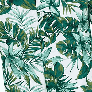 Chemise de plage d'été à manches courtes pour hommes 100% coton écologique et respirant - Product Image 6