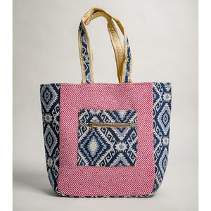 Meilleures ventes Sac à main tendance pour femmes en coton fait à la main avec fermeture à glissière pour le shopping - Product Image 2