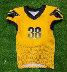 Uniforme de football américain adulte personnalisé le plus vendu de la plus haute qualité faites votre propre sublimation de vêtements de football - Product Image 3
